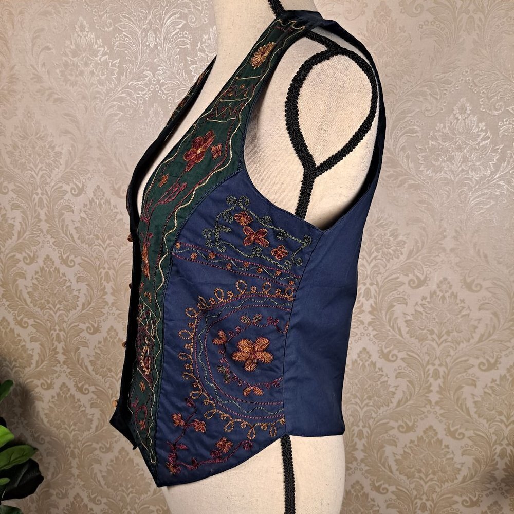 Solutions Petite Size Small Patchwork Floral Embr… - image 6